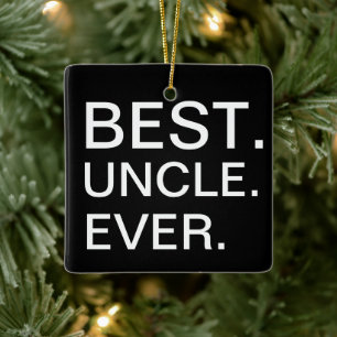 Bester Onkel überhaupt Keramikornament