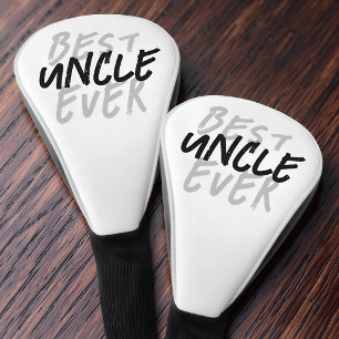 Bester Onkel überhaupt Moderne schwarze und graue  Golf Headcover