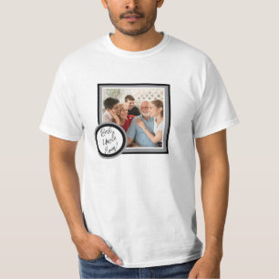 Bester Onkel überhaupt Schwarzes individuelles Fot T-Shirt