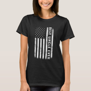 Bester Onkel überhaupt Vintage Amerikanische Flagg T-Shirt