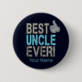 Bester Onkel überhaupt Vintage-Design mit Daumen h Button (Vorderseite)