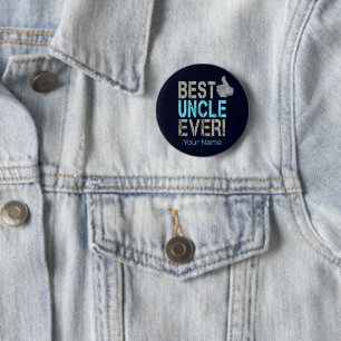Bester Onkel überhaupt Vintage-Design mit Daumen h Button