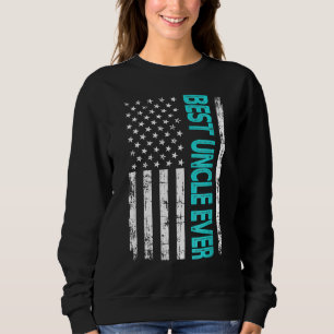 Bester Onkel-Vater je US-amerikanische Flagge für  Sweatshirt