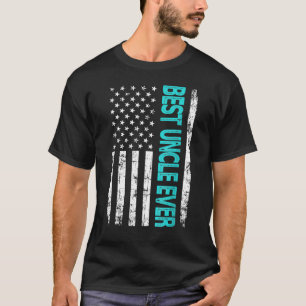 Bester Onkel-Vater je US-amerikanische Flagge für T-Shirt