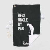 Bester Onkel von Par Golfer Golfhandtuch (Insitu)