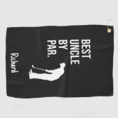 Bester Onkel von Par Golfer Golfhandtuch (Horizontal)