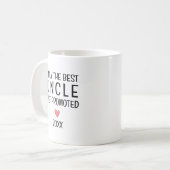 Bester Onkel wird befördert – Personalisiertes Jah Kaffeetasse (Vorderseite Links)