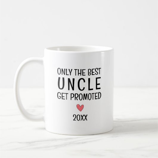 Bester Onkel wird befördert – Personalisiertes Jah Kaffeetasse (Links)
