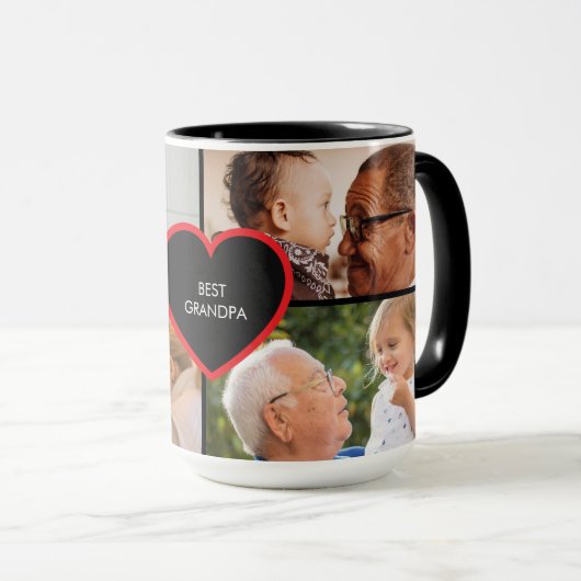 Bester Opa 4 Foto Tasse (VorderseiteRechts)