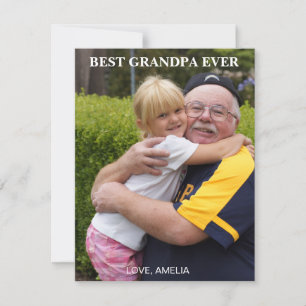 BESTER OPA ALLE ZEIT FOTO FEIERTAGSKARTE