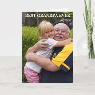 BESTER OPA ALLE ZEITEN FOTO KARTE