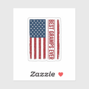 Bester Opa Aller Patrioten Flagge Vektor Design_1 Aufkleber