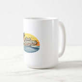 Bester Opa Aller Retro-Sonnenuntergangs-Design Kaffeetasse (VorderseiteRechts)