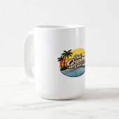 Bester Opa Aller Retro-Sonnenuntergangs-Design Kaffeetasse (Vorderseite Links)