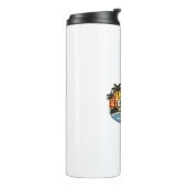 Bester Opa Aller Retro-Sonnenuntergangs-Design Thermosbecher (Nach links gedreht)