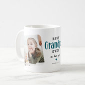 Bester OPA Aller Zeiten 2 Foto Süßes Geschenk Kaffeetasse (Vorderseite Links)