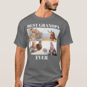 Bester Opa Aller Zeiten 4 Foto Collage Erstellen S T-Shirt