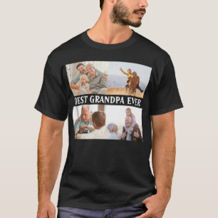 Bester Opa Aller Zeiten 4 Foto-Collage Erstellen S T-Shirt