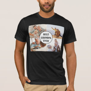 Bester Opa Aller Zeiten 4 Foto-Collage Erstellen S T-Shirt