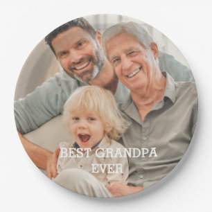 Bester Opa Aller Zeiten Benutzerdefiniertes Foto E Pappteller
