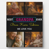 Bester Opa Aller Zeiten Foto-Collage Fotoplatte (Vorderseite)