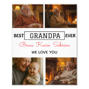 Bester Opa Aller Zeiten Fotocollage Fotodruck