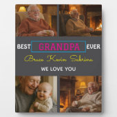 Bester Opa Aller Zeiten Fotocollage Fotoplatte (Vorderseite)
