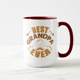 Bester Opa Aller Zeiten - Hut und Pfeife Illustrat Tasse