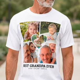 "Bester Opa Aller Zeiten" Personalisierte Fotocoll T-Shirt