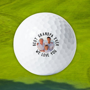Bester Opa Aller Zeiten – Personalisiertes Foto Golfball