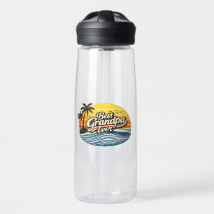 Bester Opa Aller Zeiten Retro-Sonnenuntergangs-Des Trinkflasche