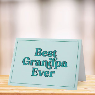 Bester Opa Aller Zeiten Retro-Typografie Vatertag Karte