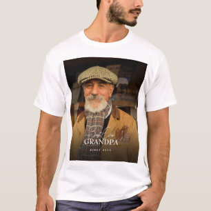 Bester Opa Aller Zeiten Seit 20XX Einfaches Foto B T-Shirt