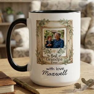 Bester Opa Aller Zeiten Sentimentaler Foto-Name An Tasse