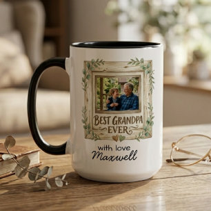 Bester Opa Aller Zeiten Sentimentaler Foto Name An Tasse