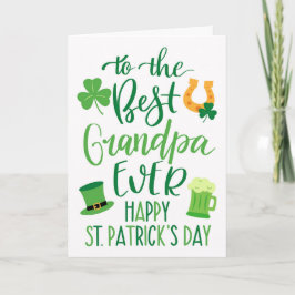 Bester Opa Aller Zeiten zum St. Patrick's Day  Karte