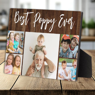 Bester Opa Allerzeit Enkelkinder 5 Foto Collage Ho Fotoplatte