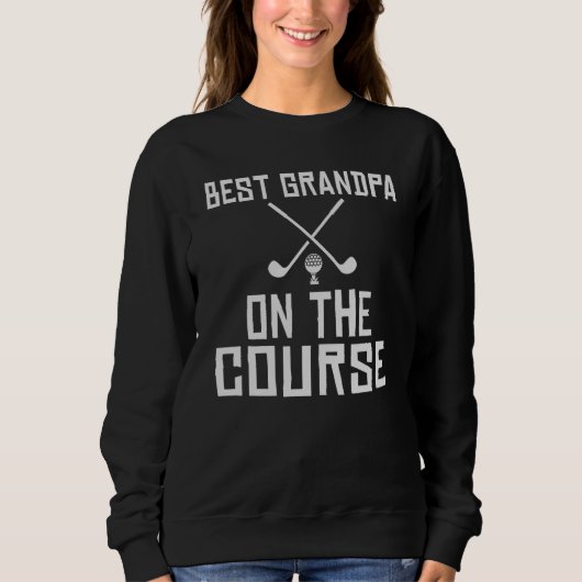Bester Opa auf dem Platz Mini Golf Opa Sweatshirt (Vorderseite)