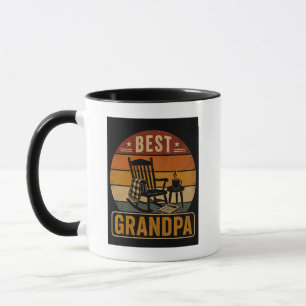 Bester Opa Becher Vintage Schaukelstuhl Tasse