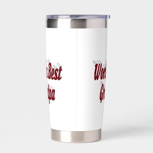 Bester Opa-Bordeaux-Text Thermobecher (Links)