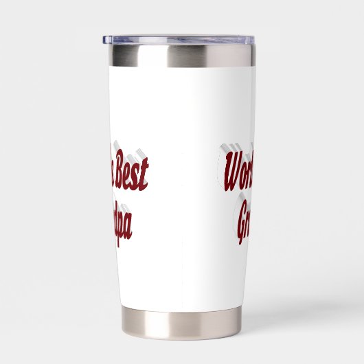 Bester Opa-Bordeaux-Text Thermobecher (Rechts)