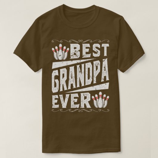 Bester Opa-Bowling T-Shirt (Design vorne)
