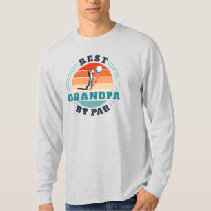 Bester Opa By Par Retro Geburtstags Golf Dad T-Shirt