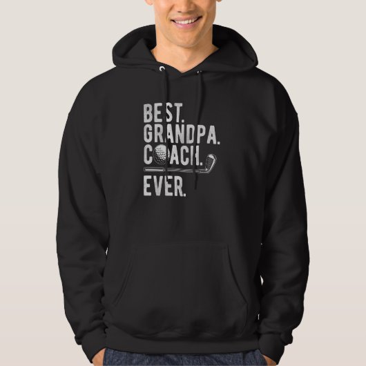 Bester Opa Coach je Golf Hoodie (Vorderseite)