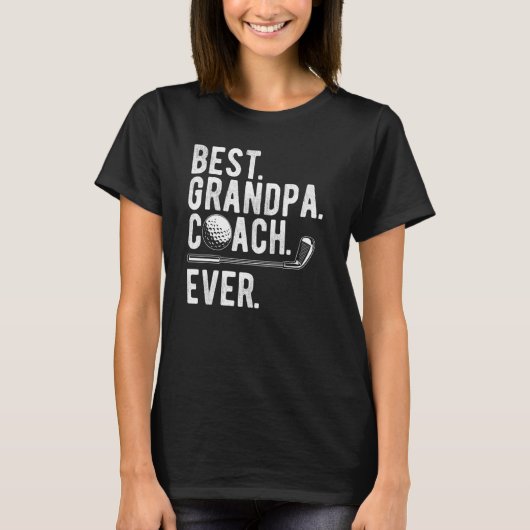 Bester Opa Coach je Golf T-Shirt (Vorderseite)