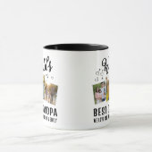 Bester Opa der Welt Benutzerdefinierte 3-Foto-Coll Tasse (Zentrum)