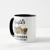 Bester Opa der Welt Benutzerdefinierte 3-Foto-Coll Tasse (Vorderseite Links)