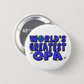 Bester Opa der Welt Button (Vorne & Hinten)