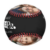 Bester Opa der Welt Est-Fotocollage Baseball (Vorderseite)