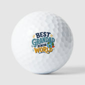 Bester Opa der Welt Golfball (Vorderseite)